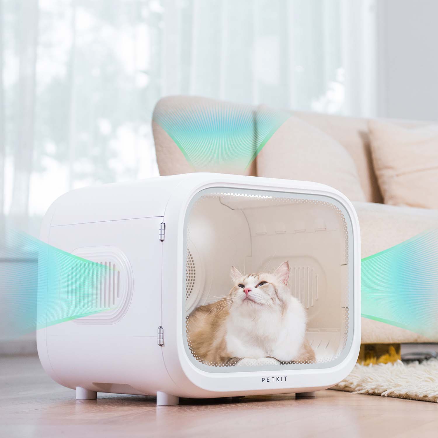 thumbnail image 2 of Automatic Pet Dryer Box For Cats Dogs,Ultra Quiet Dog Hair Dryer 71L Capacity With Smart Temperature Control And 360 Drying 2 of 12