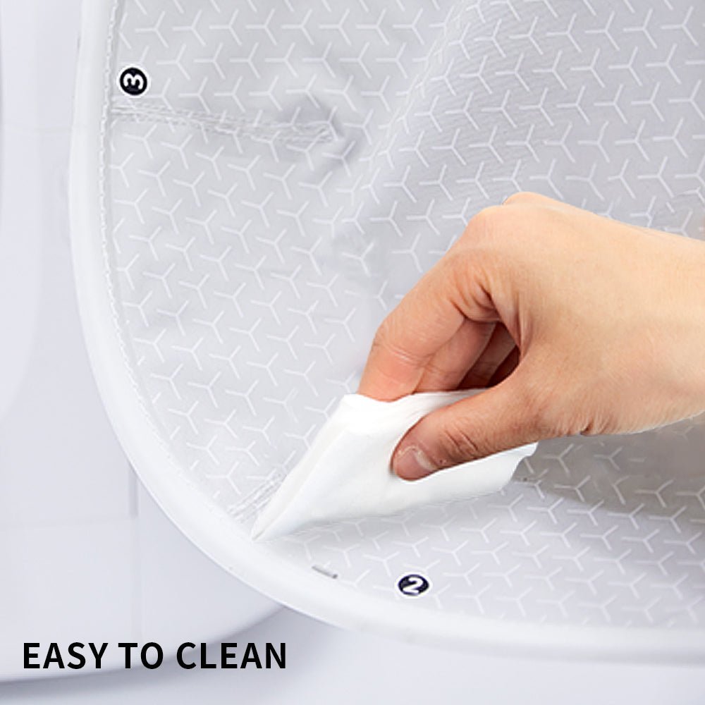 High Performance Cat Litter Pad being wiped with a damp cloth, highlighting easy cleaning and low maintenance